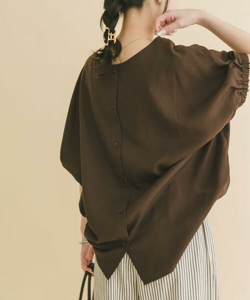 URBAN RESEARCH ITEMS / アーバンリサーチ アイテムズ シャツ・ブラウス | REFINED LINEN ドルマンブラウス | 詳細3