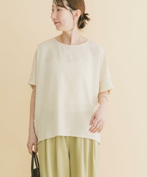 URBAN RESEARCH ITEMS / アーバンリサーチ アイテムズ シャツ・ブラウス | REFINED LINEN ドルマンブラウス(オフホワイト)