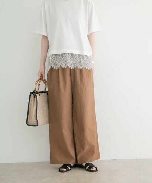 URBAN RESEARCH ITEMS / アーバンリサーチ アイテムズ その他パンツ | 『洗濯可』ヨウリュウワイドパンツ（ブラウン）