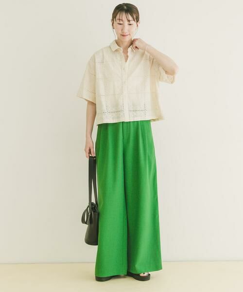 URBAN RESEARCH ITEMS / アーバンリサーチ アイテムズ その他パンツ | 『イージーケア/接触冷感/UVカット』SMOOTH LINEN TOUCH ワイドパンツ | 詳細5