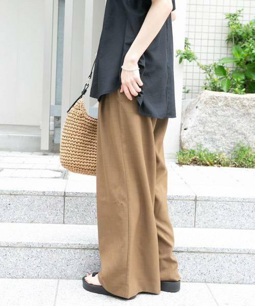 URBAN RESEARCH ITEMS / アーバンリサーチ アイテムズ その他パンツ | 『イージーケア/接触冷感/UVカット』SMOOTH LINEN TOUCH ワイドパンツ | 詳細9