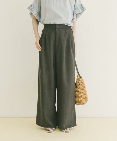 URBAN RESEARCH ITEMS / アーバンリサーチ アイテムズ その他パンツ | 『イージーケア/接触冷感/UVカット』SMOOTH LINEN TOUCH ワイドパンツ | 詳細16