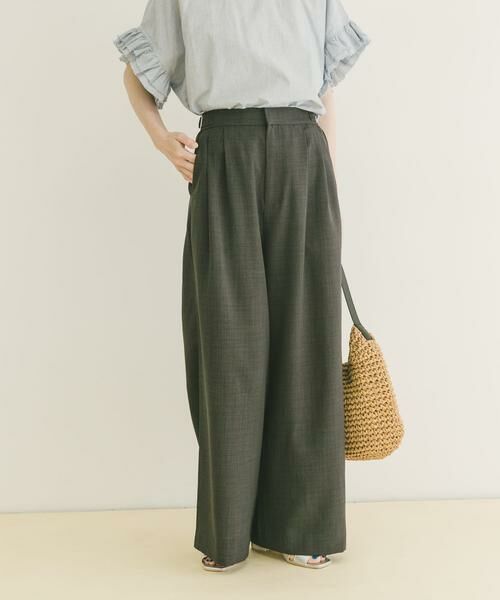 URBAN RESEARCH ITEMS / アーバンリサーチ アイテムズ その他パンツ | 『イージーケア/接触冷感/UVカット』SMOOTH LINEN TOUCH ワイドパンツ | 詳細17