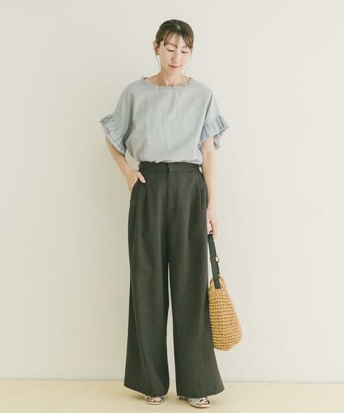 URBAN RESEARCH ITEMS / アーバンリサーチ アイテムズ その他パンツ | 『イージーケア/接触冷感/UVカット』SMOOTH LINEN TOUCH ワイドパンツ | 詳細19