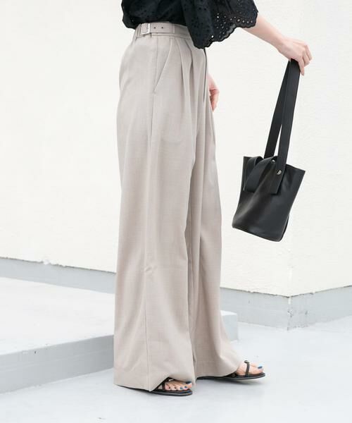 URBAN RESEARCH ITEMS / アーバンリサーチ アイテムズ その他パンツ | 『イージーケア/接触冷感/UVカット』SMOOTH LINEN TOUCH ワイドパンツ | 詳細26