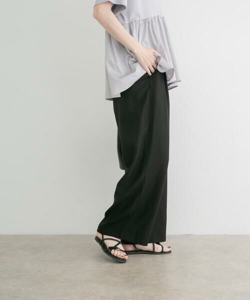 URBAN RESEARCH ITEMS / アーバンリサーチ アイテムズ その他パンツ | REFINED LINEN イージーパンツ(ブラック)