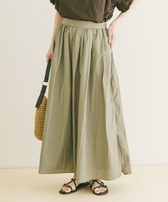 URBAN RESEARCH ITEMS / アーバンリサーチ アイテムズ ロング・マキシ丈スカート | ワッシャーナイロンギャザースカート