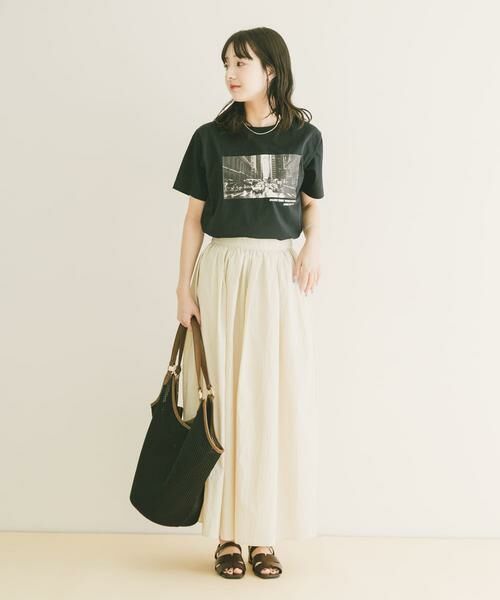 URBAN RESEARCH ITEMS / アーバンリサーチ アイテムズ ロング・マキシ丈スカート | ワッシャーナイロンギャザースカート | 詳細10