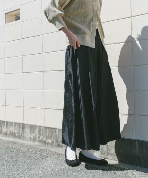 URBAN RESEARCH ITEMS / アーバンリサーチ アイテムズ ロング・マキシ丈スカート | ワッシャーナイロンギャザースカート | 詳細20