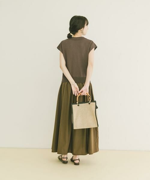URBAN RESEARCH ITEMS / アーバンリサーチ アイテムズ ワンピース | 『洗濯可』ポロニットドッキングワンピース | 詳細4