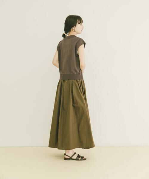 URBAN RESEARCH ITEMS / アーバンリサーチ アイテムズ ワンピース | 『洗濯可』ポロニットドッキングワンピース | 詳細5