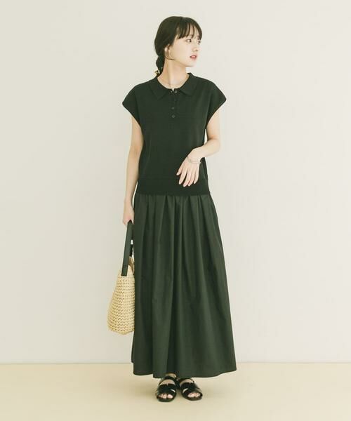 URBAN RESEARCH ITEMS / アーバンリサーチ アイテムズ ワンピース | 『洗濯可』ポロニットドッキングワンピース | 詳細21