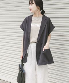 URBAN RESEARCH ITEMS / アーバンリサーチ アイテムズ ベスト | 『洗濯可』SMOOTH LINEN TOUCH ジレ