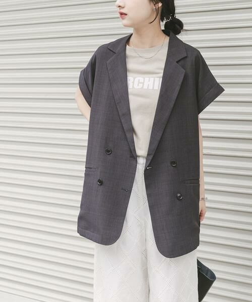 URBAN RESEARCH ITEMS / アーバンリサーチ アイテムズ ベスト | 『洗濯可』SMOOTH LINEN TOUCH ジレ | 詳細10