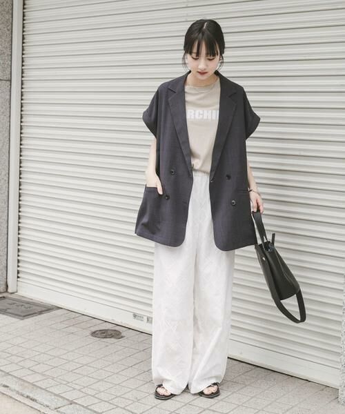 URBAN RESEARCH ITEMS / アーバンリサーチ アイテムズ ベスト | 『洗濯可』SMOOTH LINEN TOUCH ジレ | 詳細12
