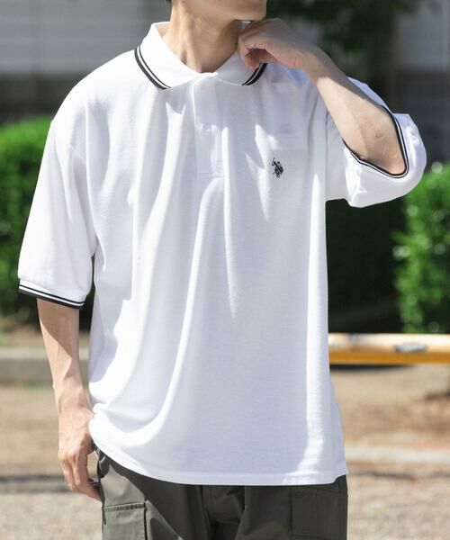 URBAN RESEARCH ITEMS / アーバンリサーチ アイテムズ ポロシャツ | U.S. POLO ASSN　カノコポロシャツ（ホワイト）