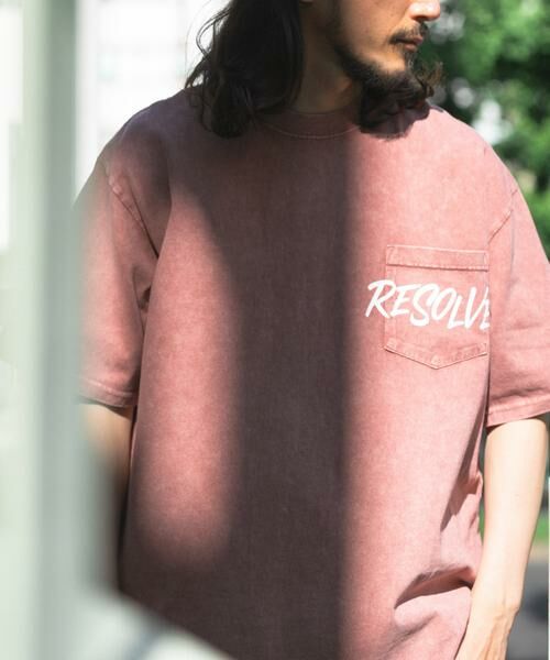 URBAN RESEARCH ITEMS / アーバンリサーチ アイテムズ Tシャツ | HANDWRITTEN LOGO FADED T-SHIRTS(レッド)