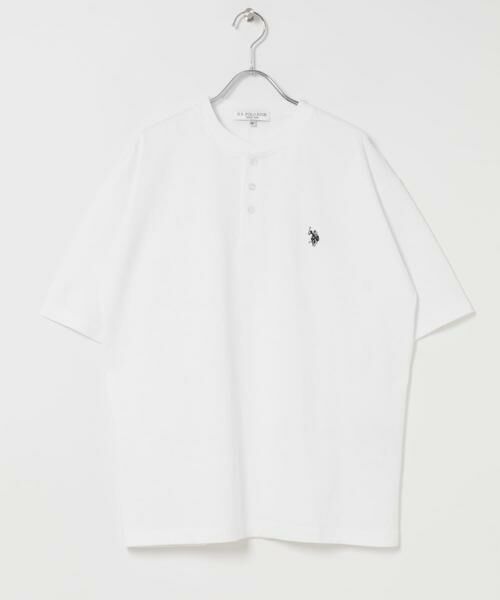 URBAN RESEARCH ITEMS / アーバンリサーチ アイテムズ Tシャツ | U.S. POLO ASSN　天竺ヘンリーTシャツ（ホワイト）