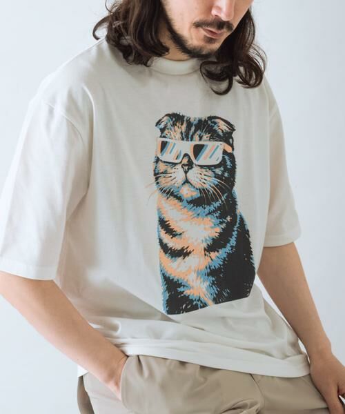 URBAN RESEARCH ITEMS / アーバンリサーチ アイテムズ Tシャツ | 『接触冷感/吸水速乾/UVカット』ANIMAL IN SHADES プリントTシャツ | 詳細1