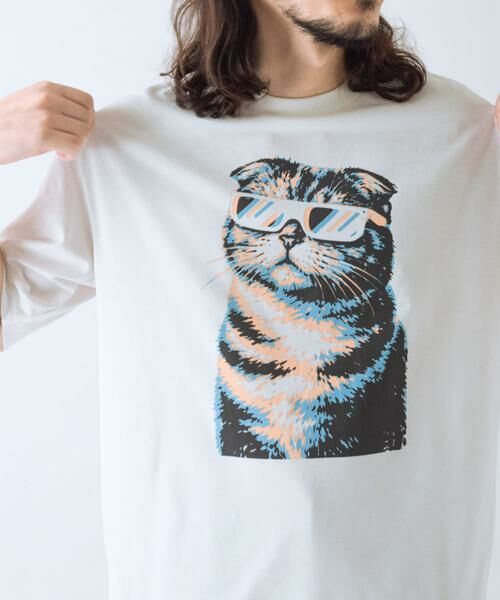 URBAN RESEARCH ITEMS / アーバンリサーチ アイテムズ Tシャツ | 『接触冷感/吸水速乾/UVカット』ANIMAL IN SHADES プリントTシャツ | 詳細2