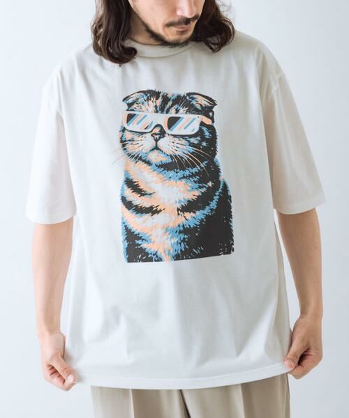 URBAN RESEARCH ITEMS / アーバンリサーチ アイテムズ Tシャツ | 『接触冷感/吸水速乾/UVカット』ANIMAL IN SHADES プリントTシャツ | 詳細4