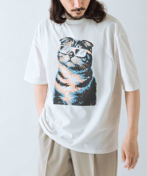 URBAN RESEARCH ITEMS / アーバンリサーチ アイテムズ Tシャツ | 『接触冷感/吸水速乾/UVカット』ANIMAL IN SHADES プリントTシャツ | 詳細5