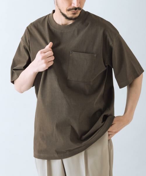URBAN RESEARCH ITEMS / アーバンリサーチ アイテムズ Tシャツ | 接触冷感 ツイル ポケット Tシャツ | 詳細3
