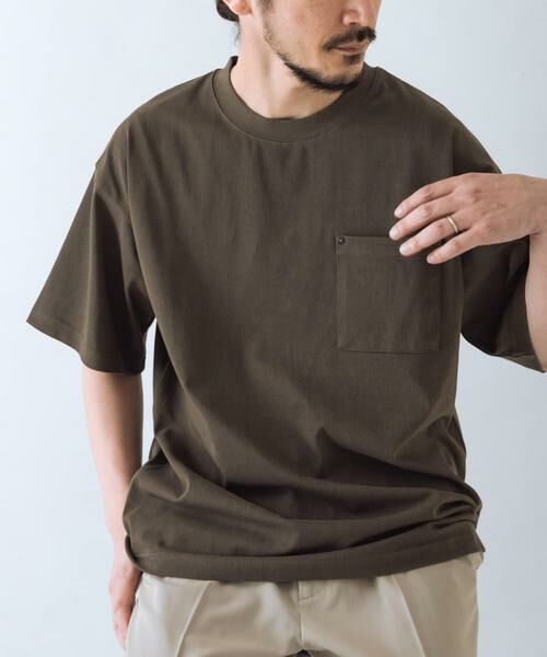 URBAN RESEARCH ITEMS / アーバンリサーチ アイテムズ Tシャツ | 接触冷感 ツイル ポケット Tシャツ | 詳細4