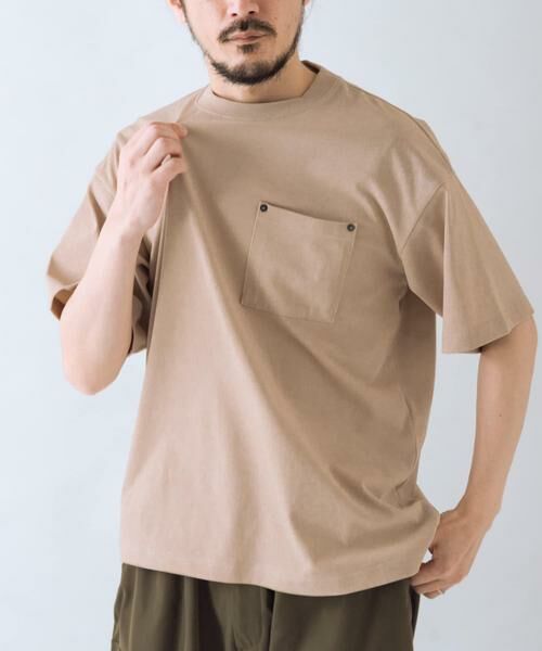 URBAN RESEARCH ITEMS / アーバンリサーチ アイテムズ Tシャツ | 接触冷感 ツイル ポケット Tシャツ | 詳細9
