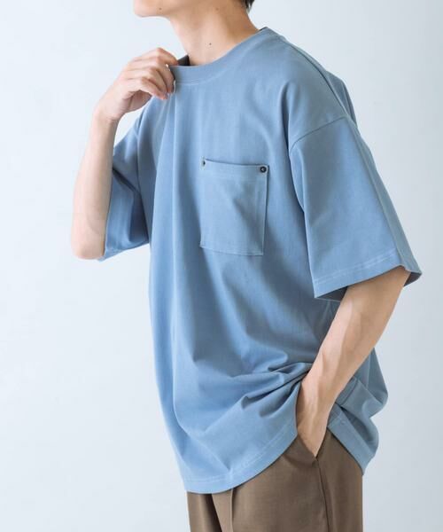 URBAN RESEARCH ITEMS / アーバンリサーチ アイテムズ Tシャツ | 接触冷感 ツイル ポケット Tシャツ | 詳細14
