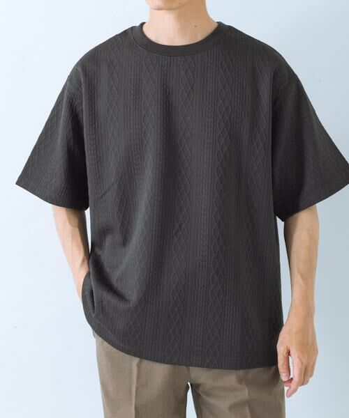 URBAN RESEARCH ITEMS / アーバンリサーチ アイテムズ Tシャツ | 冷感+速乾 ジャカード Tシャツ | 詳細2