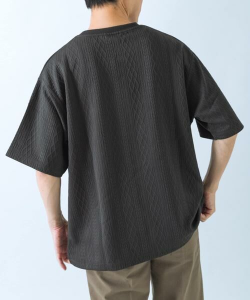 URBAN RESEARCH ITEMS / アーバンリサーチ アイテムズ Tシャツ | 冷感+速乾 ジャカード Tシャツ | 詳細3