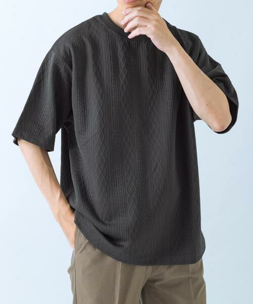 URBAN RESEARCH ITEMS / アーバンリサーチ アイテムズ Tシャツ | 冷感+速乾 ジャカード Tシャツ | 詳細4