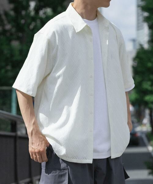 URBAN RESEARCH ITEMS / アーバンリサーチ アイテムズ シャツ・ブラウス | ジオメレース レギュラーカラー 半袖シャツ | 詳細10
