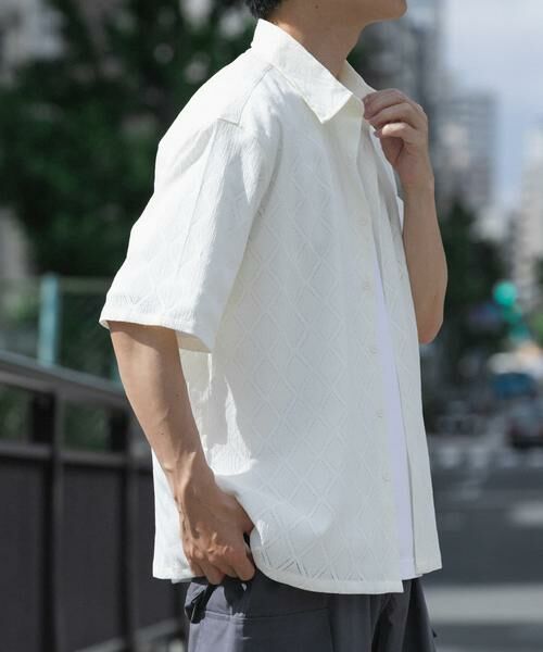 URBAN RESEARCH ITEMS / アーバンリサーチ アイテムズ シャツ・ブラウス | ジオメレース レギュラーカラー 半袖シャツ | 詳細11