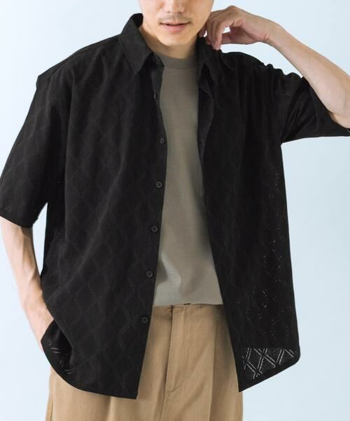 URBAN RESEARCH ITEMS / アーバンリサーチ アイテムズ シャツ・ブラウス | ジオメレース レギュラーカラー 半袖シャツ | 詳細18