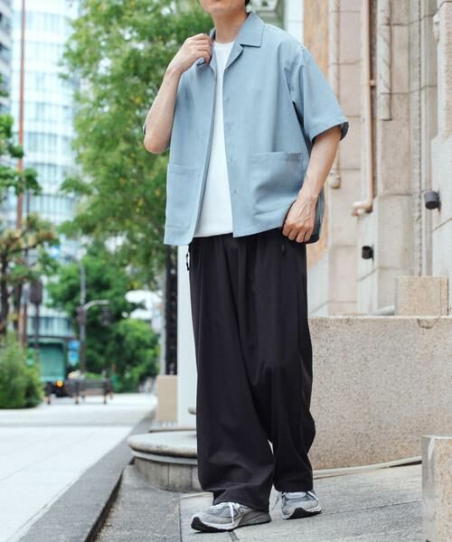 URBAN RESEARCH ITEMS / アーバンリサーチ アイテムズ シャツ・ブラウス | 『吸水速乾/イージーケア』リネンブレンド高機能半袖コーチシャツ | 詳細3