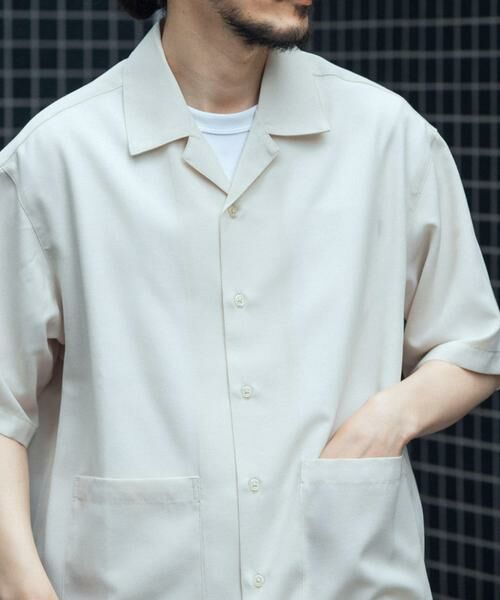 URBAN RESEARCH ITEMS / アーバンリサーチ アイテムズ シャツ・ブラウス | 『吸水速乾/イージーケア』リネンブレンド高機能半袖コーチシャツ | 詳細9