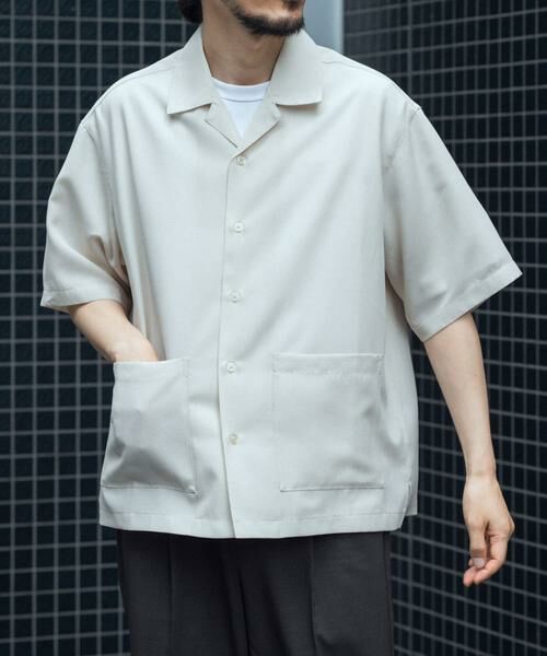 URBAN RESEARCH ITEMS / アーバンリサーチ アイテムズ シャツ・ブラウス | 『吸水速乾/イージーケア』リネンブレンド高機能半袖コーチシャツ | 詳細12