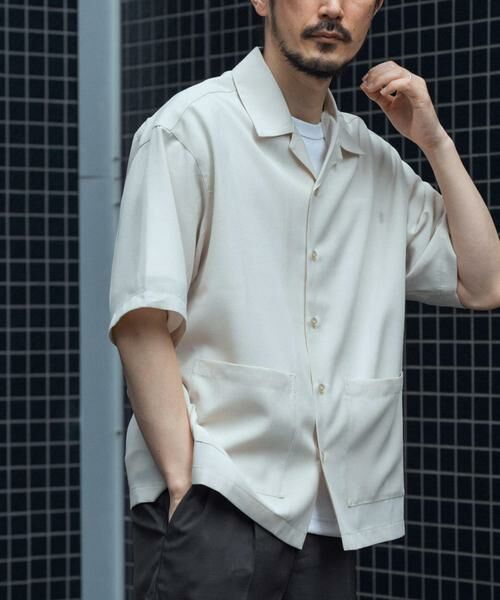 URBAN RESEARCH ITEMS / アーバンリサーチ アイテムズ シャツ・ブラウス | 『吸水速乾/イージーケア』リネンブレンド高機能半袖コーチシャツ | 詳細13