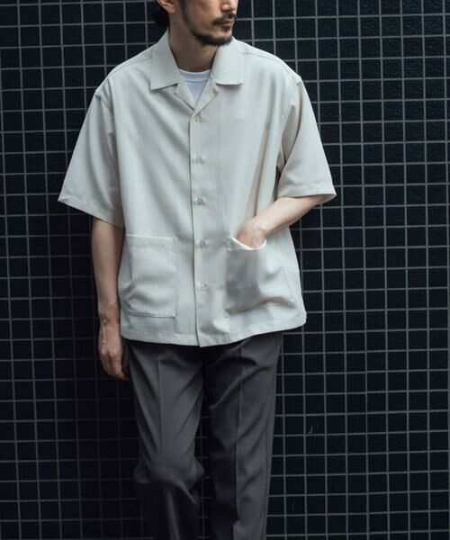 URBAN RESEARCH ITEMS / アーバンリサーチ アイテムズ シャツ・ブラウス | 『吸水速乾/イージーケア』リネンブレンド高機能半袖コーチシャツ | 詳細16