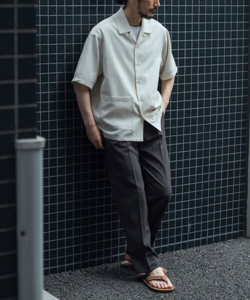URBAN RESEARCH ITEMS / アーバンリサーチ アイテムズ シャツ・ブラウス | 『吸水速乾/イージーケア』リネンブレンド高機能半袖コーチシャツ | 詳細17