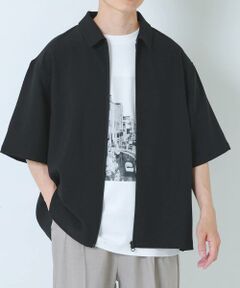 URBAN RESEARCH ITEMS / アーバンリサーチ アイテムズ シャツ・ブラウス | 2WAYストレッチ半袖ジップアップシャツ