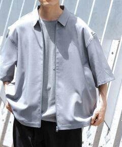 URBAN RESEARCH ITEMS / アーバンリサーチ アイテムズ シャツ・ブラウス | 2WAYストレッチ半袖ジップアップシャツ
