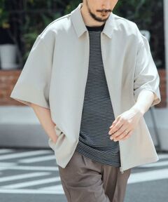 URBAN RESEARCH ITEMS / アーバンリサーチ アイテムズ シャツ・ブラウス | 2WAYストレッチ半袖ジップアップシャツ