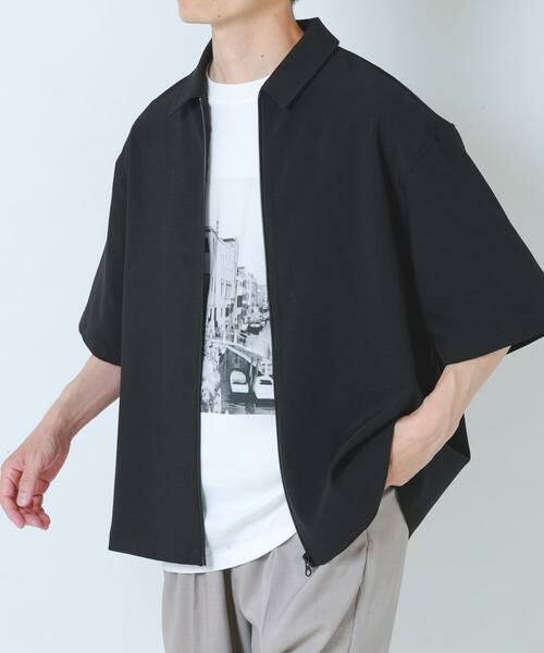 URBAN RESEARCH ITEMS / アーバンリサーチ アイテムズ シャツ・ブラウス | 2WAYストレッチ半袖ジップアップシャツ | 詳細14