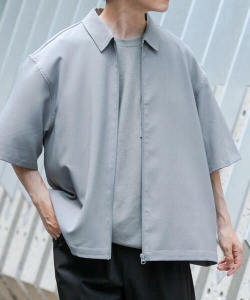 URBAN RESEARCH ITEMS / アーバンリサーチ アイテムズ シャツ・ブラウス | 2WAYストレッチ半袖ジップアップシャツ | 詳細20
