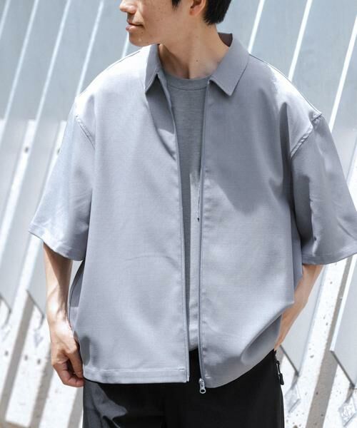 URBAN RESEARCH ITEMS / アーバンリサーチ アイテムズ シャツ・ブラウス | 2WAYストレッチ半袖ジップアップシャツ | 詳細21