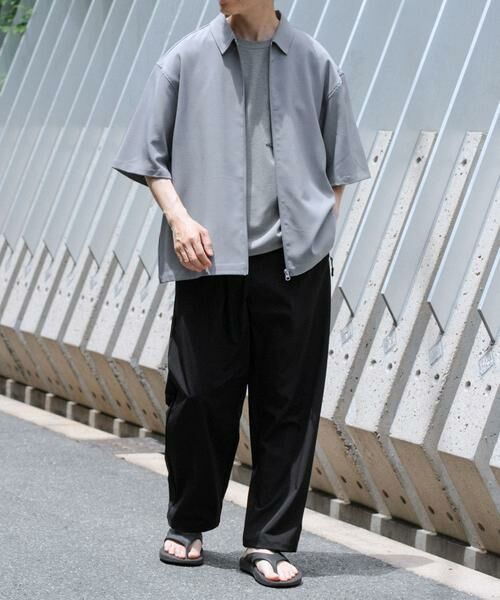 URBAN RESEARCH ITEMS / アーバンリサーチ アイテムズ シャツ・ブラウス | 2WAYストレッチ半袖ジップアップシャツ | 詳細23