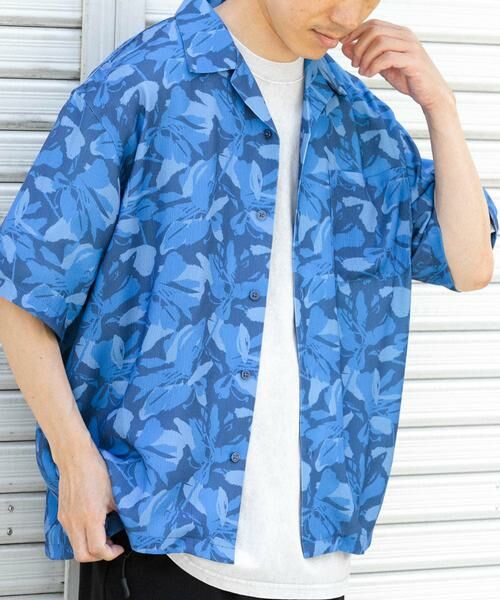 URBAN RESEARCH ITEMS / アーバンリサーチ アイテムズ シャツ・ブラウス | ボタニカルプリント OPカラー 半袖シャツ | 詳細10